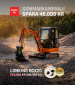 Lonking ECX20 - Grävpaket - Sommarkampanj